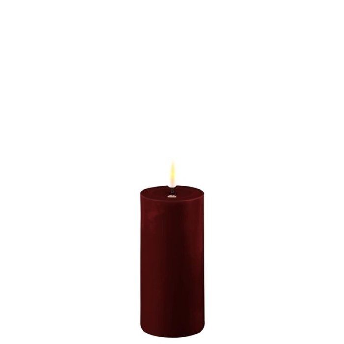 Deluxe Homeart Deluxe Homeart Led Kaars Bourgogne Red 5 x 10 cm
