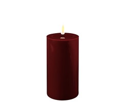 Deluxe Homeart Led Kaars Bourgogne Red 7,5 x 15 cm