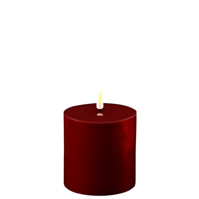 Deluxe Homeart Deluxe Homeart Led Kaars Bourgogne Red 10 x 10 cm