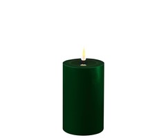 Deluxe Homeart Led Kaars Dark Green 7,5 x 12,5 cm