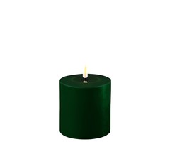 Deluxe Homeart Led Kaars Dark Green 10 x 10 cm