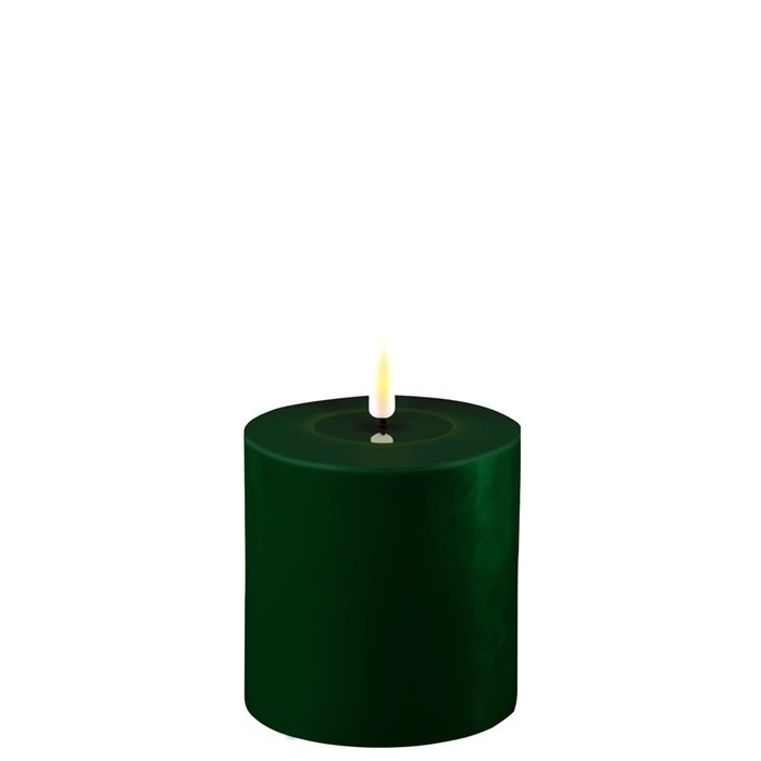 Deluxe Homeart Deluxe Homeart Led Kaars Dark Green 10 x 10 cm