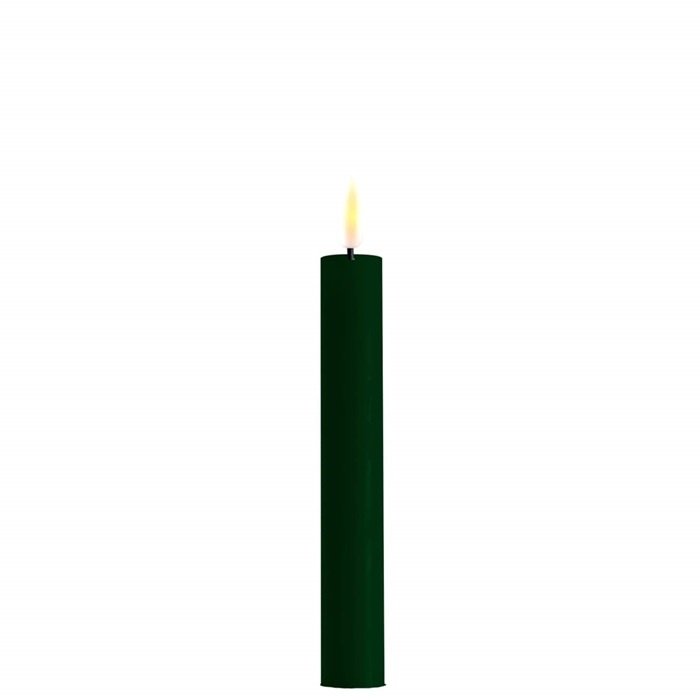 Deluxe Homeart Deluxe Homeart Led Kaars Dark Green Real Flame Diner Candle 2,2 x 15 cm