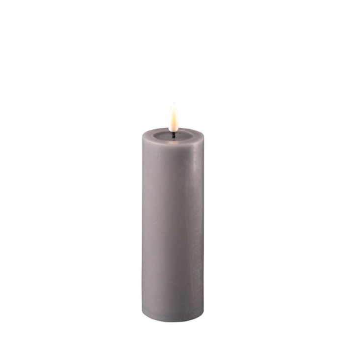 Deluxe Homeart Deluxe Homeart Led Kaars Grey 5 x 15 cm