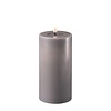 Deluxe Homeart Led Kaars Grey 7,5 x 15 cm