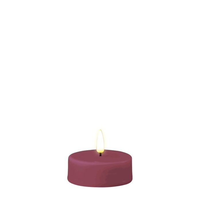 Deluxe Homeart Deluxe Homeart Led Kaars Magenta Real Flame Jumbo Tealight 6,1 x 2,5 cm