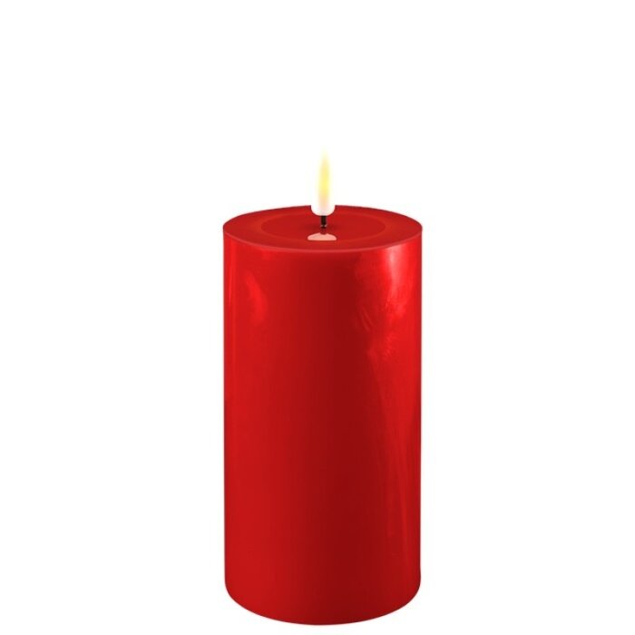 Deluxe Homeart Deluxe Homeart Led Kaars Red 7,5 x 15 cm