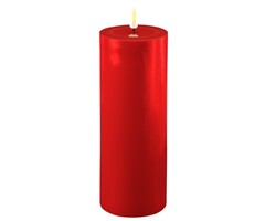 Deluxe Homeart Led Kaars Red 7,5 x 20 cm
