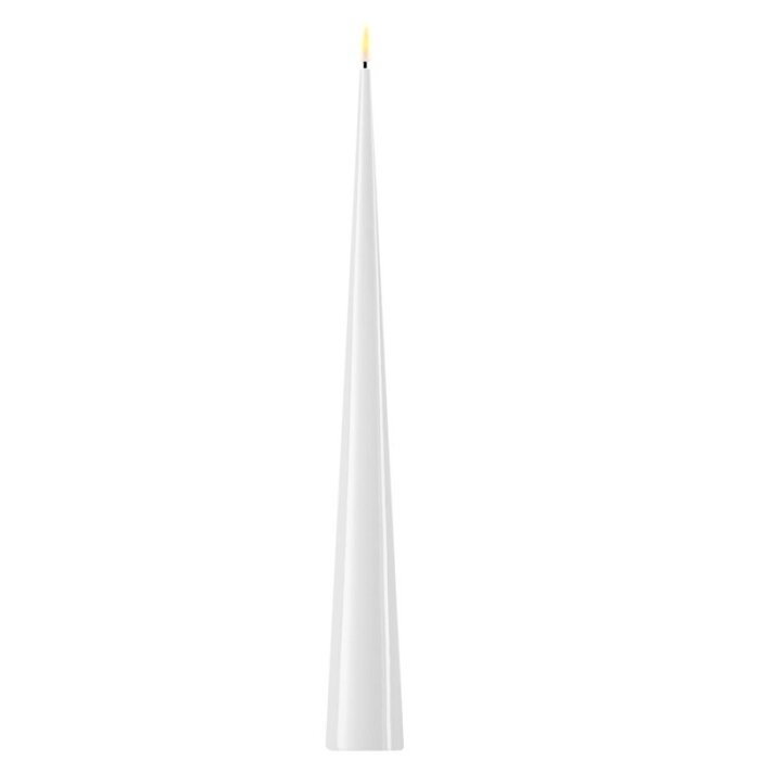 Deluxe Homeart Deluxe Homeart Led Kaars White Cone Shaped 5 x 38 cm