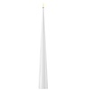Deluxe Homeart Led Kaars White Cone Shaped 5 x 38 cm