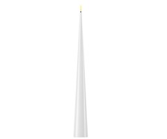 Deluxe Homeart Led Kaars White Cone Shaped 5 x 38 cm