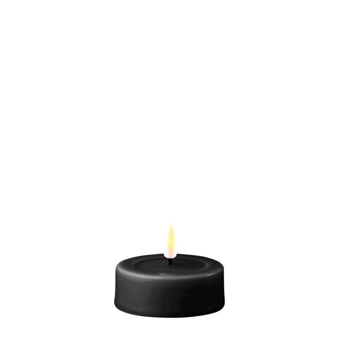 Deluxe Homeart Deluxe Homeart Led Kaars Black Real Flame Tealight 6,1 x 2,5 cm
