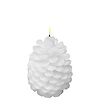 Deluxe Homeart Led Kaars White Pinecone 14 x 19 cm