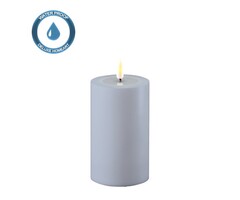Deluxe Homeart Led Kaars Dust Blue 7,5 x 12,5 cm Outdoor