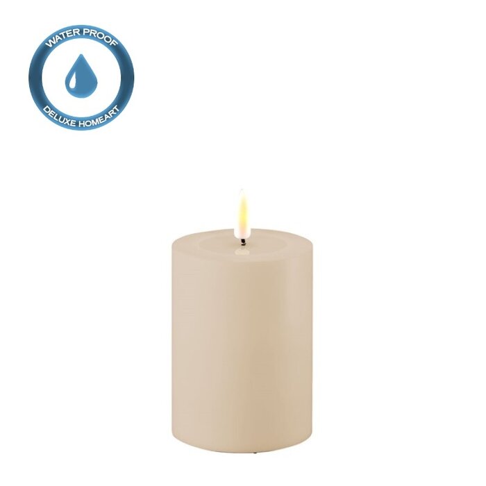 Deluxe Homeart Deluxe Homeart Led Kaars Dust Sand 7,5 x 10 cm Outdoor