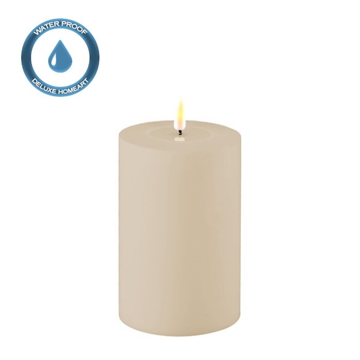 Deluxe Homeart Deluxe Homeart Led Kaars Dust Sand 10 x 15 cm Outdoor