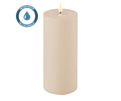 Deluxe Homeart Led Kaars Dust Sand 10 x 20 cm Outdoor