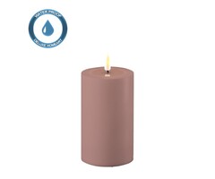 Deluxe Homeart Led Kaars Dust Red 7,5 x 12,5 cm Outdoor
