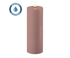 Deluxe Homeart Led Kaars Dust Red 7,5 x 20 cm Outdoor