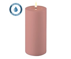 Deluxe Homeart Led Kaars Dust Red 10 x 20 cm Outdoor
