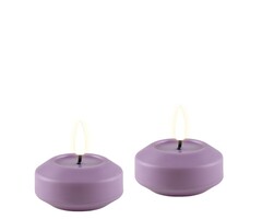 Deluxe Homeart Led Kaars Lavender 6,1 x 4,5 cm Drijfkaars