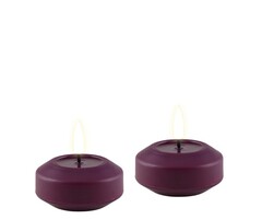 Deluxe Homeart Led Kaars Violet 6,1 x 4,5 cm Drijfkaars