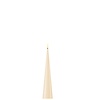 Deluxe Homeart Led Kaars Cream Cone Shaped 5 x 20 cm