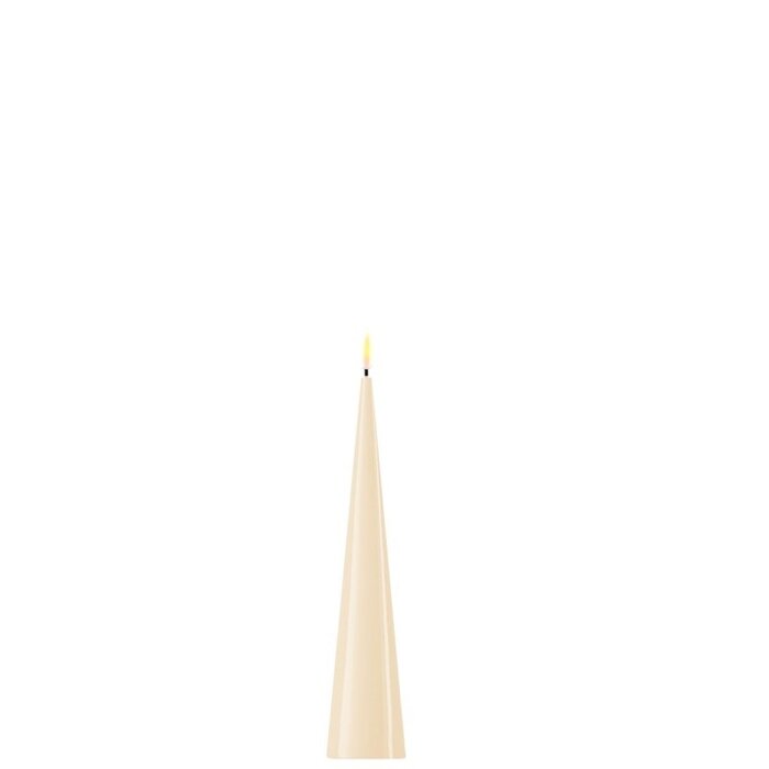 Deluxe Homeart Deluxe Homeart Led Kaars Cream Cone Shaped 5 x 20 cm