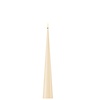Deluxe Homeart Led Kaars Cream Cone Shaped 5 x 28 cm