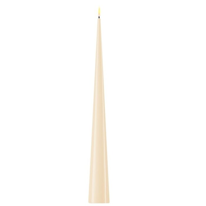 Deluxe Homeart Deluxe Homeart Led Kaars Cream Cone Shaped 5 x 38 cm