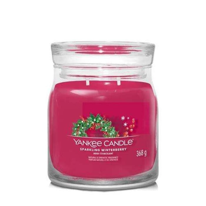 Yankee Candle Yankee Candle Sparkling Winterberry Signature Medium Jar