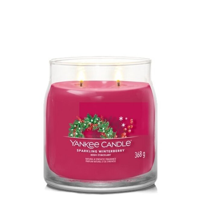 Yankee Candle Yankee Candle Sparkling Winterberry Signature Medium Jar