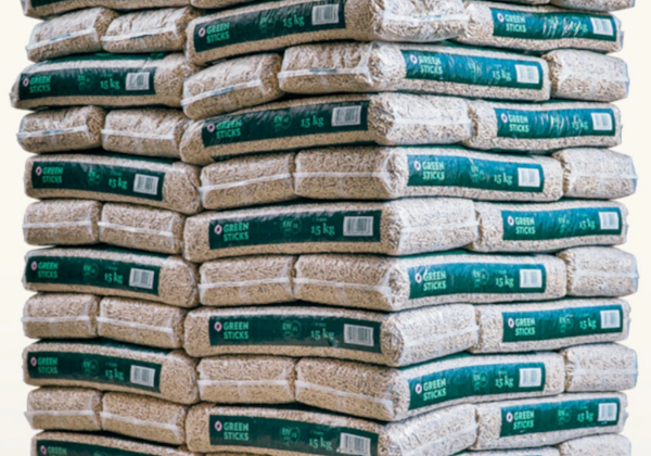 Holzpellets als Sackware
