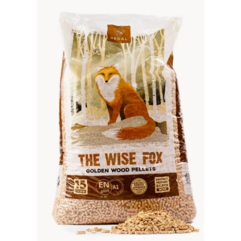 THE WISE FOX - Holzpellets als Sackware - 1050 kg auf Palette