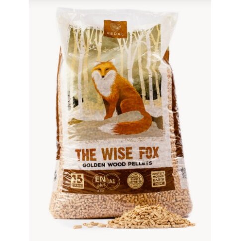 THE WISE FOX - Holzpellets als Sackware - 1050 kg auf Palette