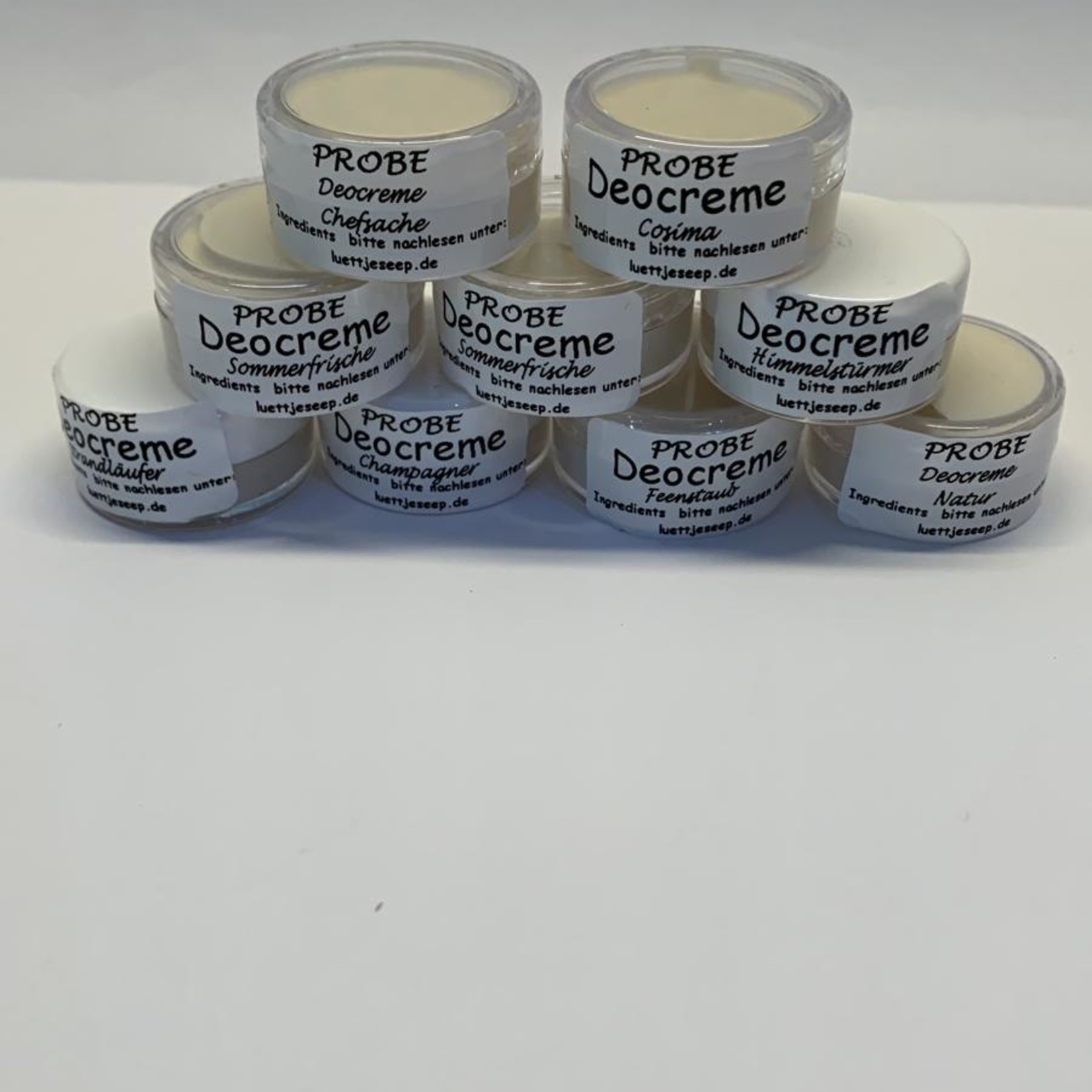 Deocreme Proben Päckchen 14 Proben