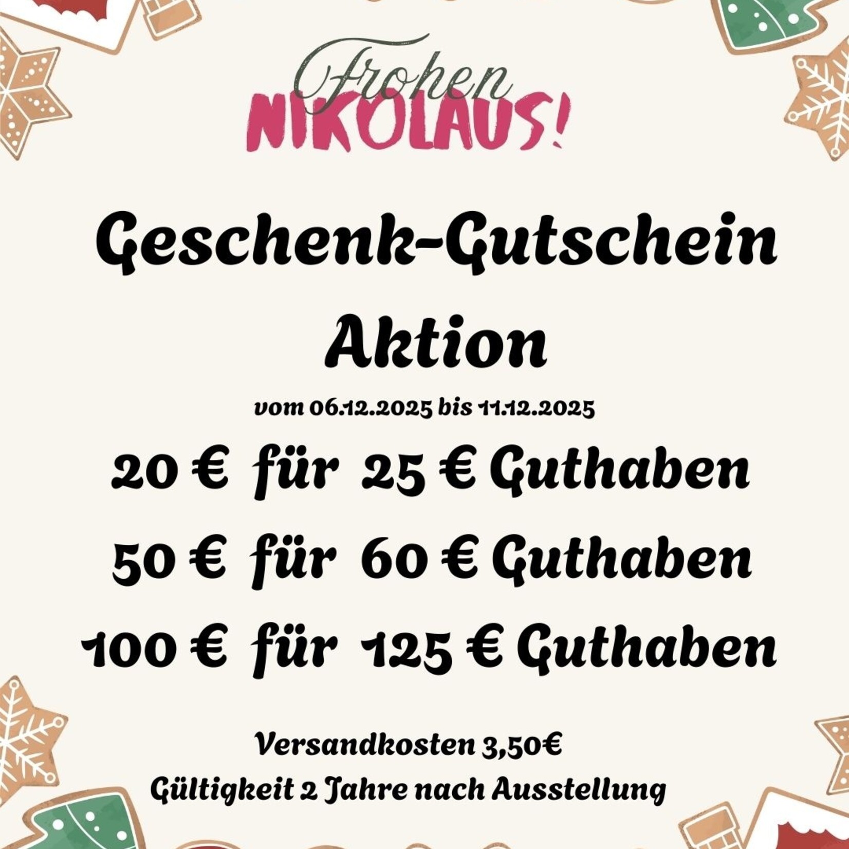 Geschenk Gutschein