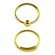 Gold plated seamless Nose Ring