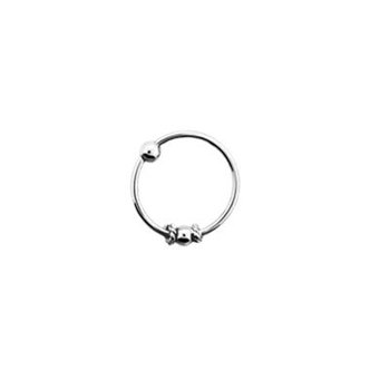 Piercings Works Silver Seamless Nose Ring - Click ring