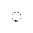 Zilver Seamless Neus Ring - Click ring