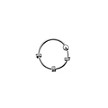 Zilver Seamless Neus Ring - Click ring