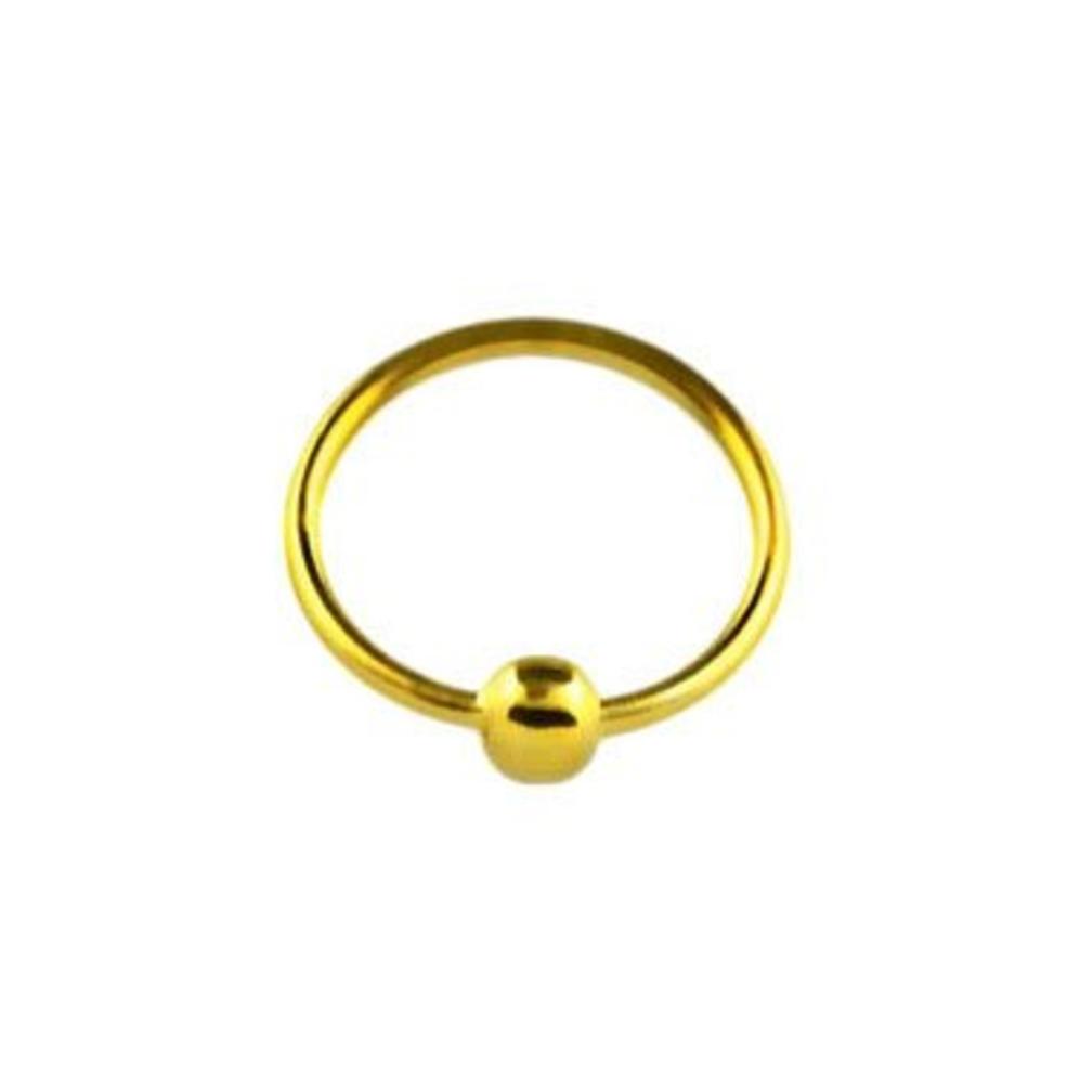 Goud Plated Seamless Neus Ring