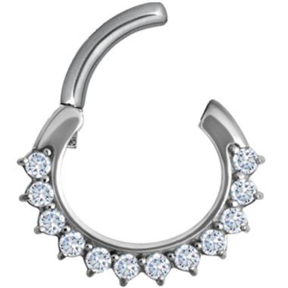 Septum Click Ring - Kristalletjes