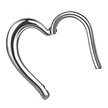 Surgical Steel  Segment Ring Heart