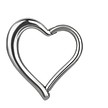 Surgical Steel  Segment Ring Heart