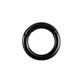 Piercings Works Black Surgical Steel Segment Ring - Basic (1.2mm)