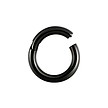 Black Surgical Steel Segment Ring - Basic (1.2mm)