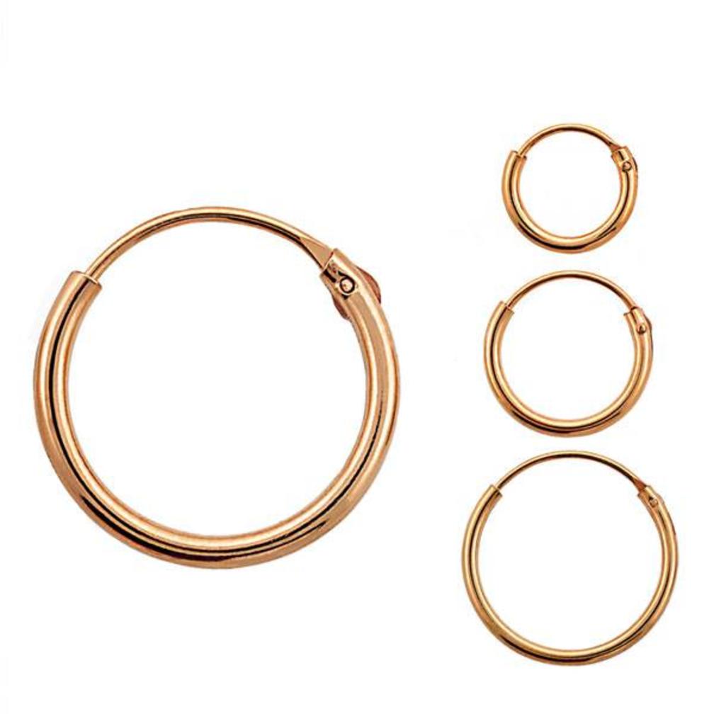 Roségoud Vergulde Zilveren Oorbel