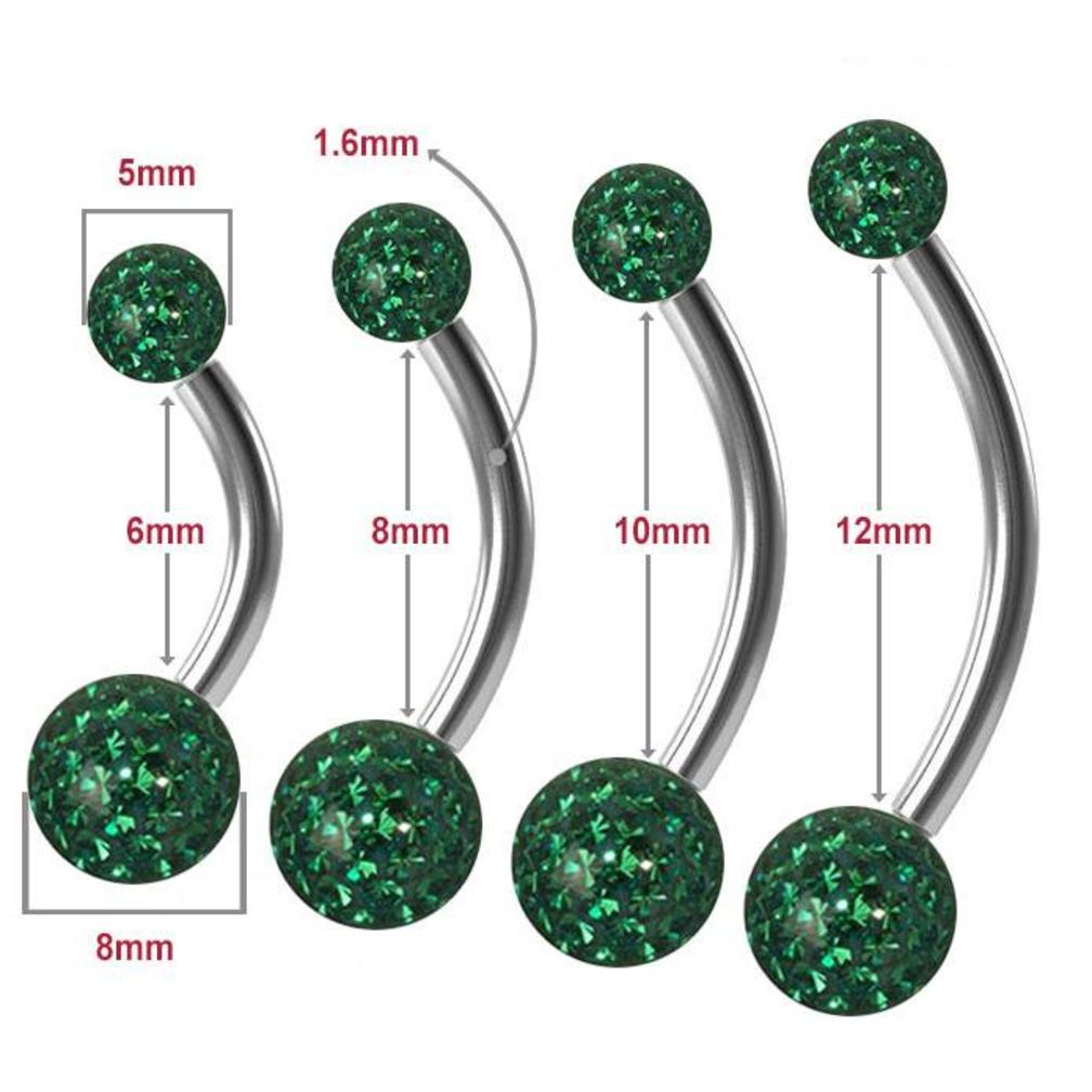 Green belly sale piercing