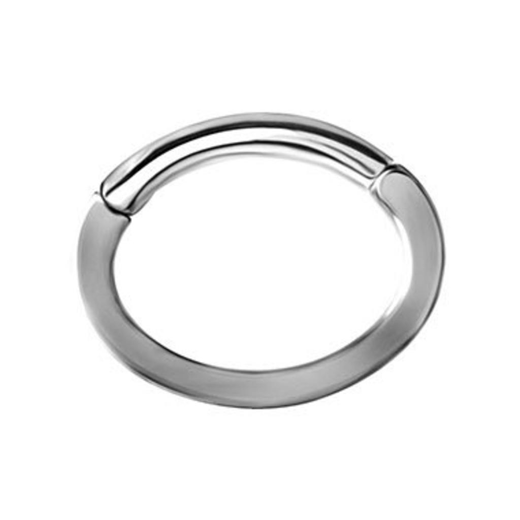 Surgical Steel Segment Ring Oval Square Profile Piercings Works